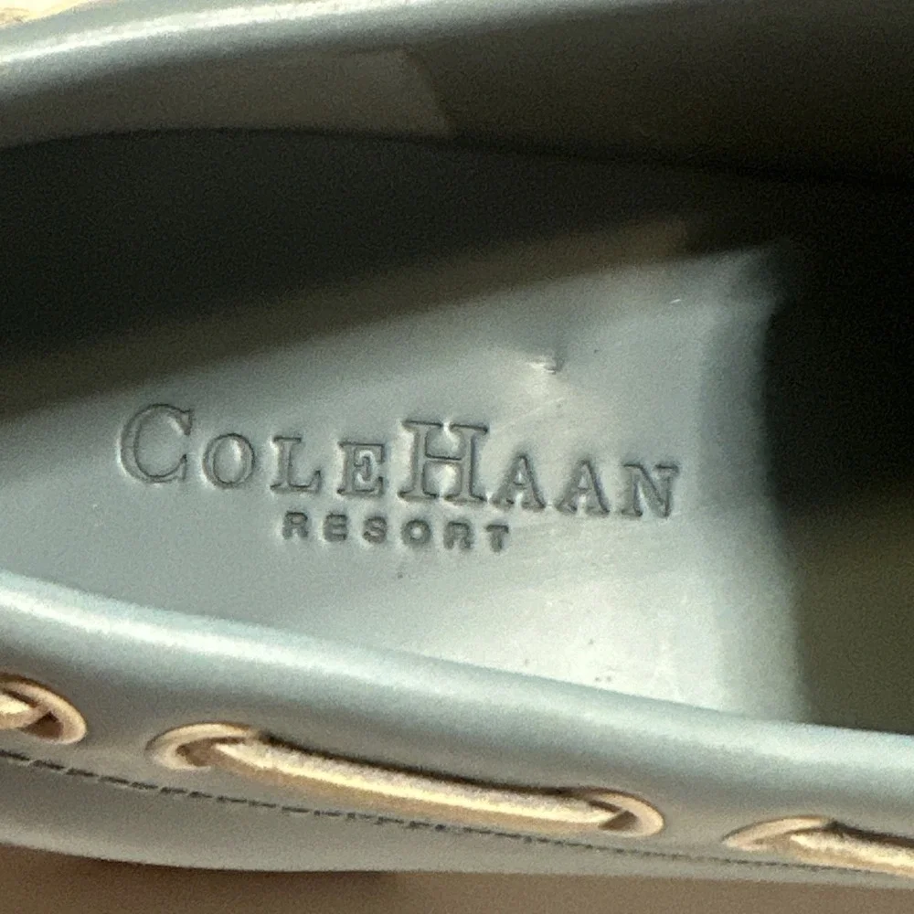 Cole Hahn Resort Yacht Club Blue Boating Shoes Leather Sailing 9.5M C00035